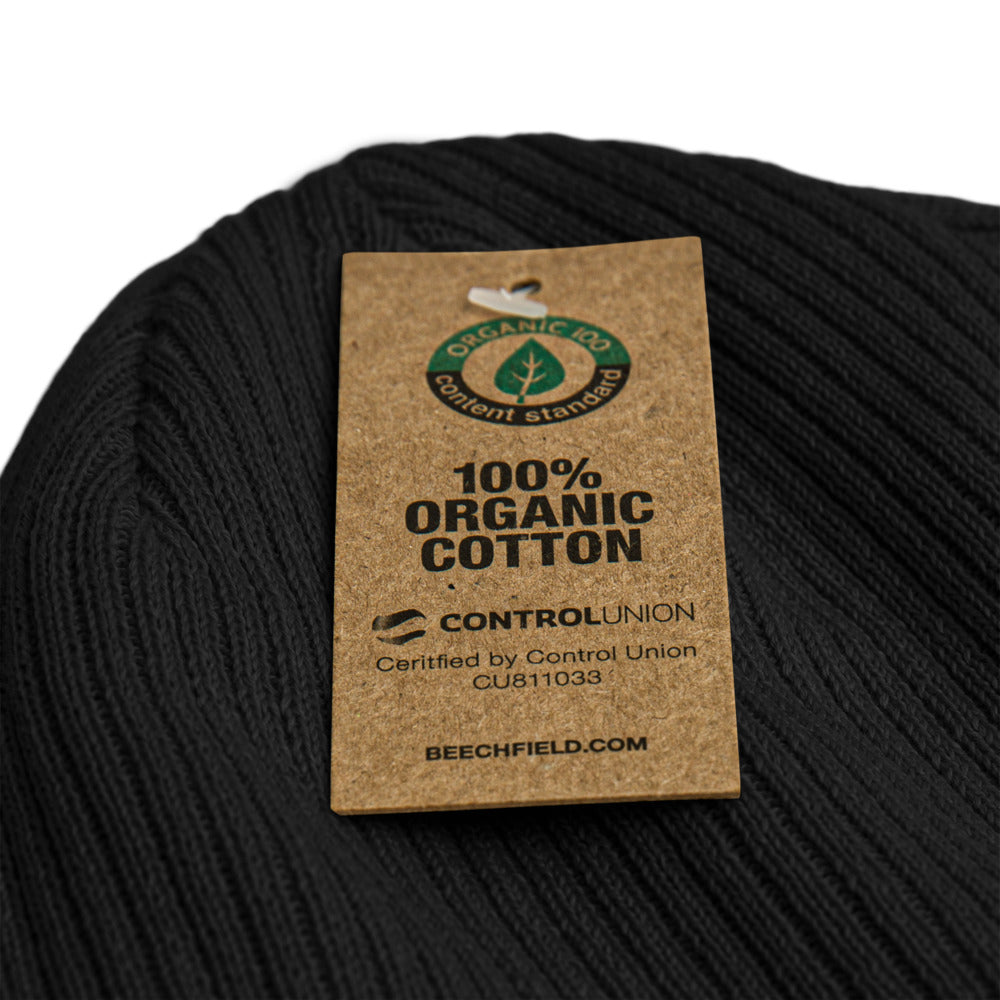 Ribbed Script Beanie