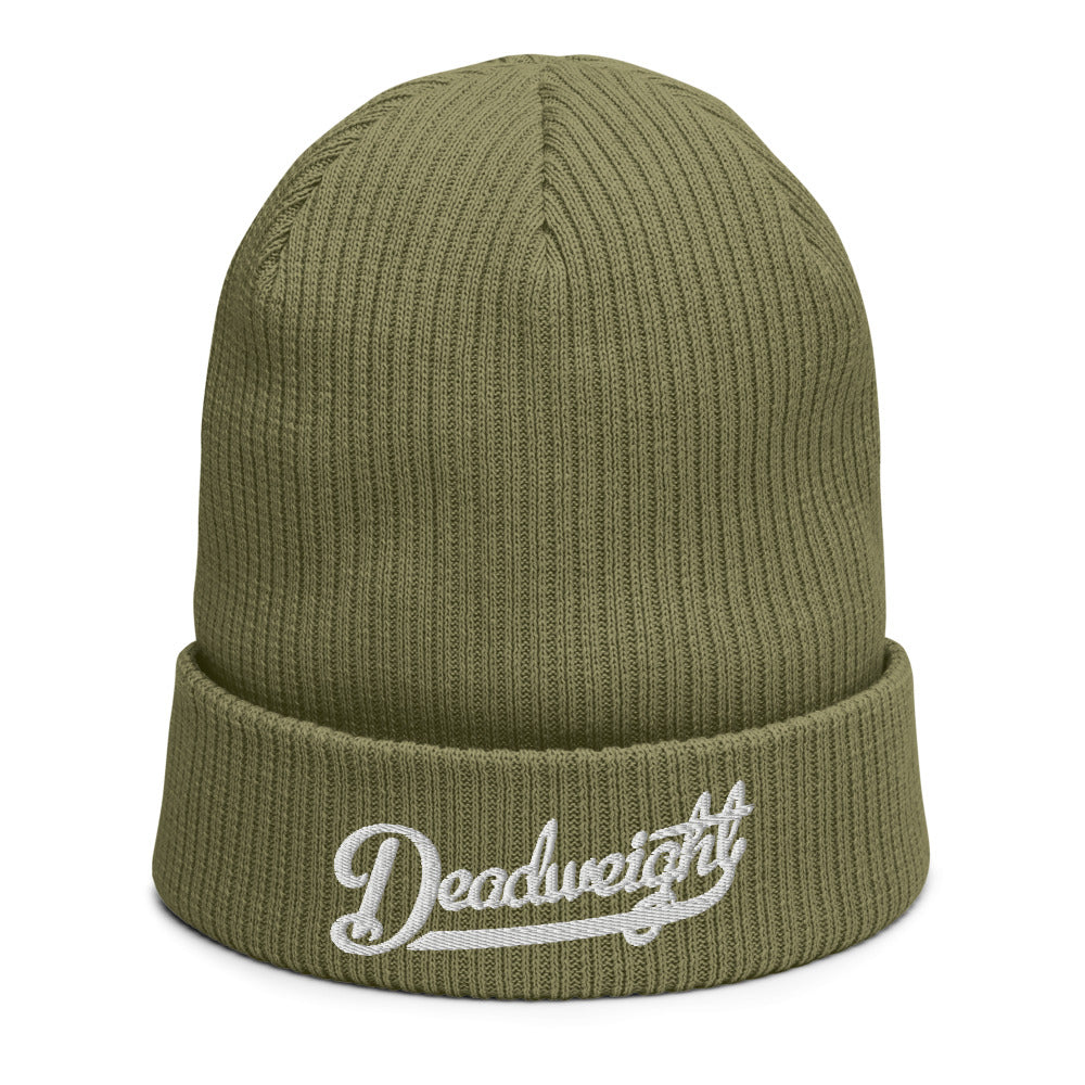 Ribbed Script Beanie