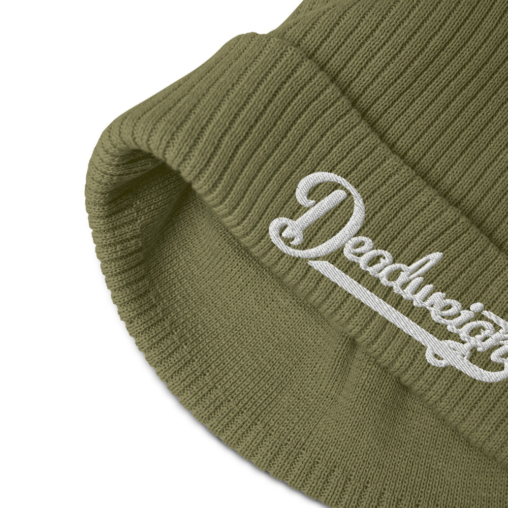 Ribbed Script Beanie