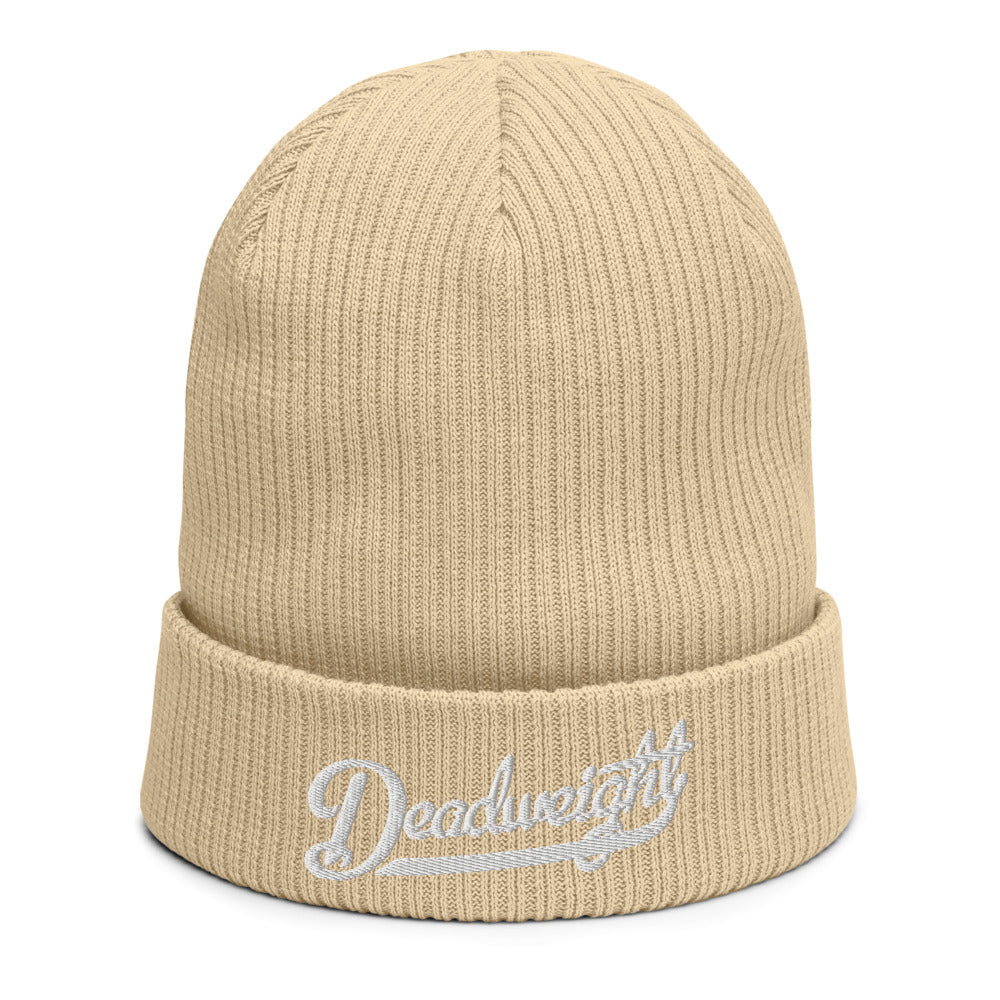 Ribbed Script Beanie