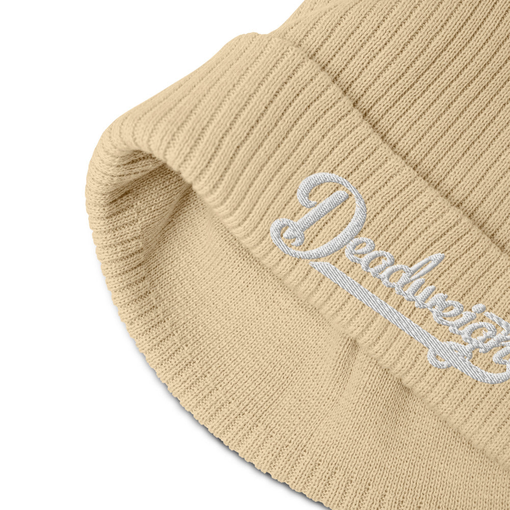 Ribbed Script Beanie