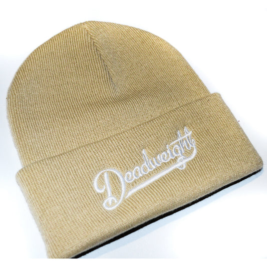 Sand Script Beanie - Deadweight Clothing