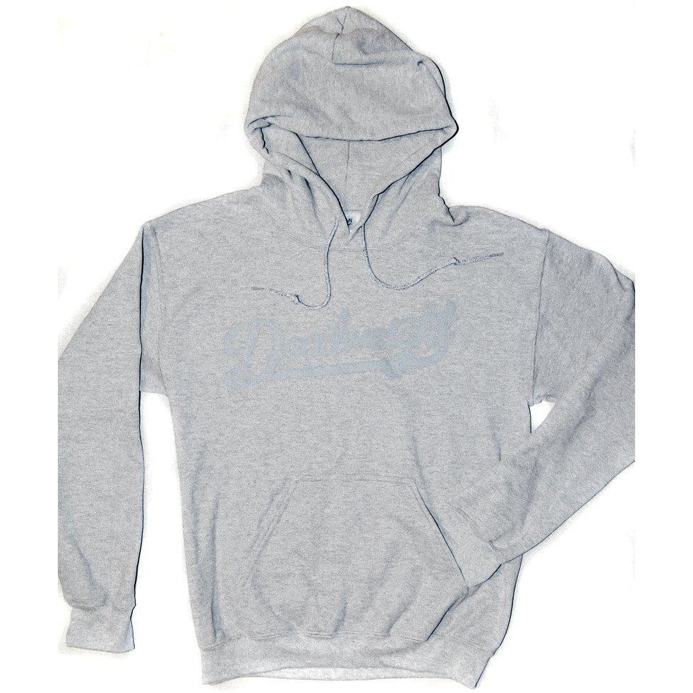 Sports Grey Script Hoodie - Deadweight Clothing