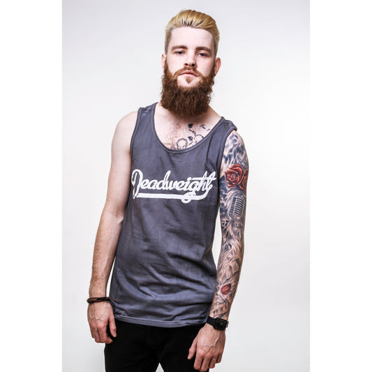Script Vest- Acid Wash