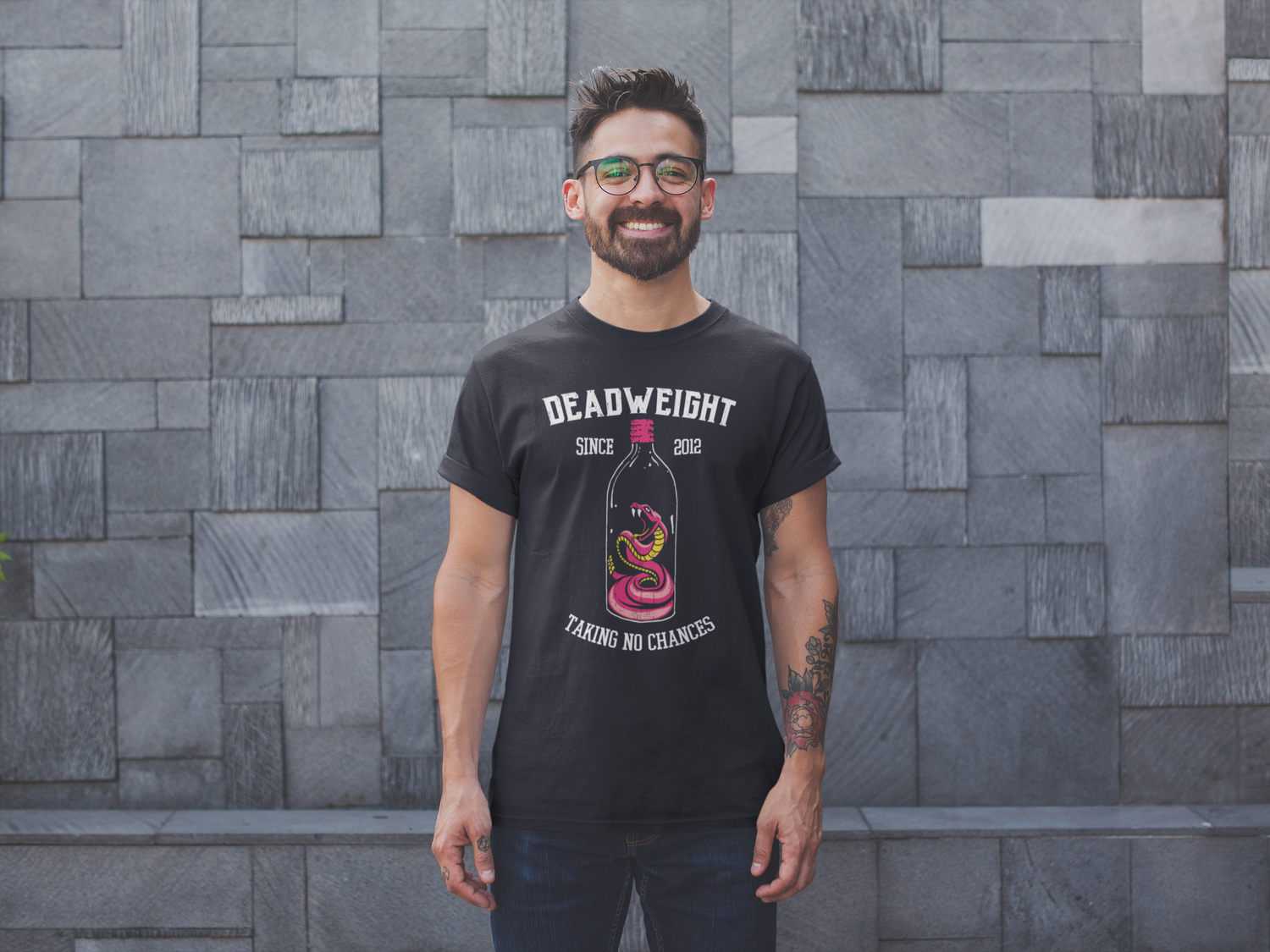 Taking No Chances Snake Unisex T-Shirt - Deadweight Clothing